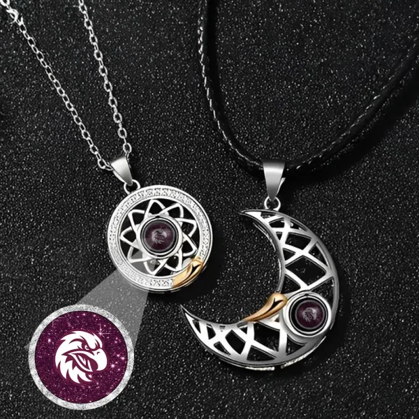 NRL New Couple Moon And Sun Projection Necklace Special Gifts For Fans - Image 3