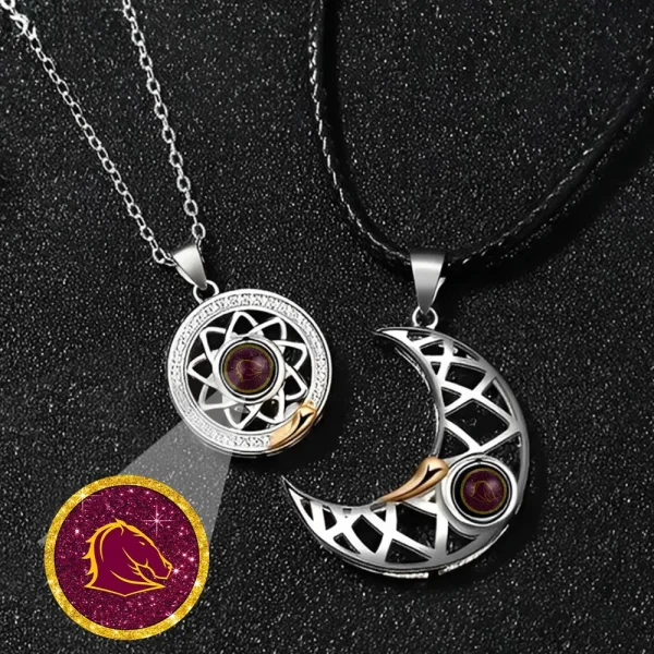 NRL New Couple Moon And Sun Projection Necklace Special Gifts For Fans - Image 3