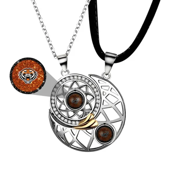 NRL New Couple Moon And Sun Projection Necklace Special Gifts For Fans