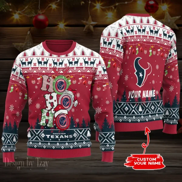 Houston Texans NFL Ugly Christmas Woolen Sweaters BGSWT1134