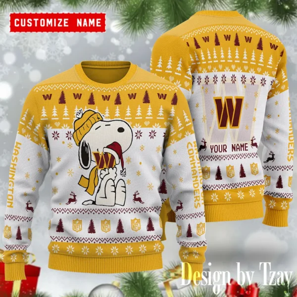 Washington Commanders NFL Snoopy Woolen Sweaters BGSWT1181