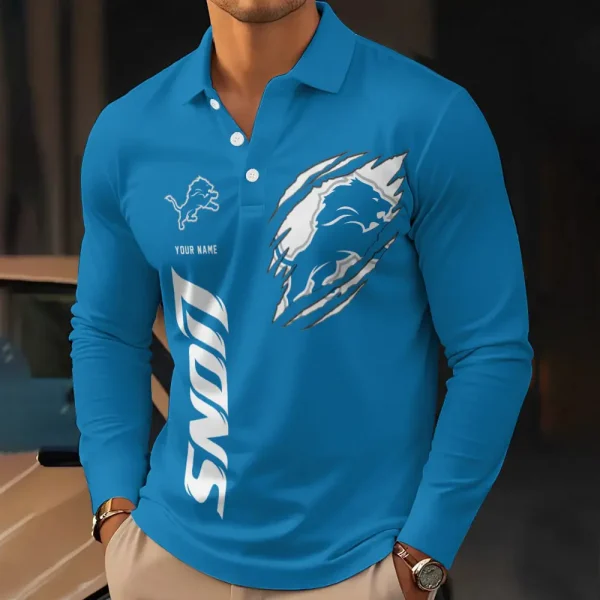 Detroit Lions Long Sleeves Polo SPTLSPS230