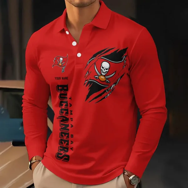 Tampa Bay Buccaneers Long Sleeves Polo SPTLSPS249