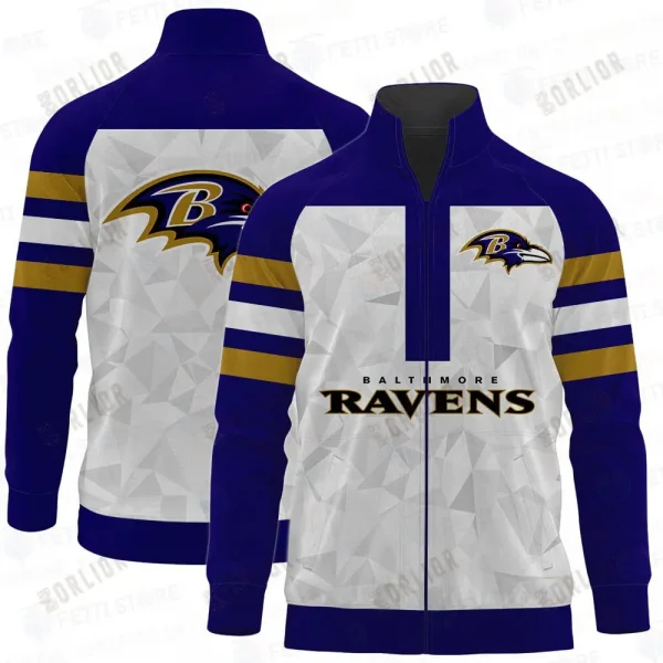 Baltimore Ravens Stand-up Collar Jacket Allover Full Print SPTSCJAFP023