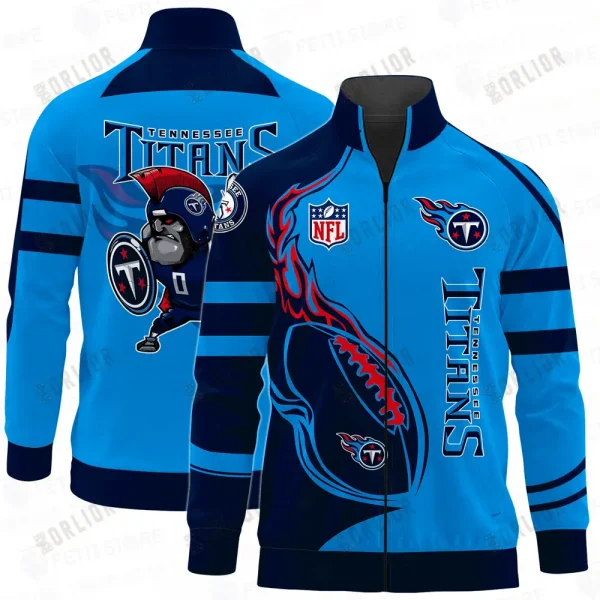 Tennessee Titans Stand-up Collar Jacket Allover Full Print SPTSCJAFP058