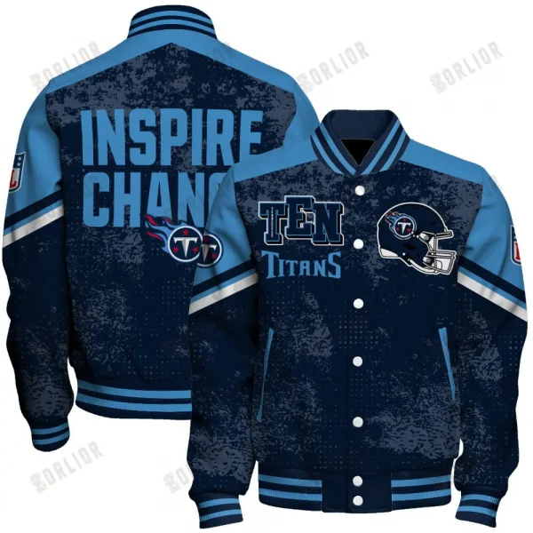 Tennessee Titans Unisex Exclusive Styles Varsity Jacket SPTBBJACKET319