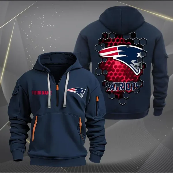 New England Patriots NNHT1513 Zip Hoodie Multicolor - Image 3