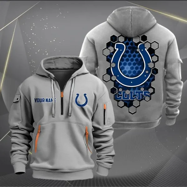 Indianapolis Colts NNHT1505 Zip Hoodie Multicolor - Image 2