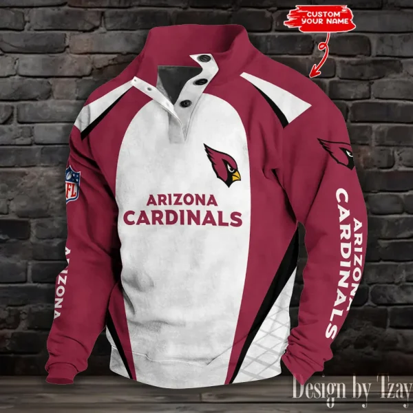 Arizona Cardinals Double Stand Collar Sport Hoodies S9DBSCH1265