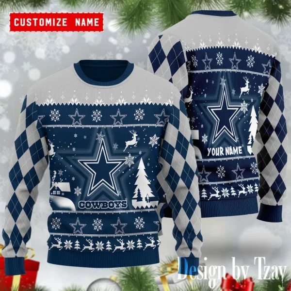 Dallas Cowboys NFL Ugly Christmas Woolen Sweaters BGSWT1222