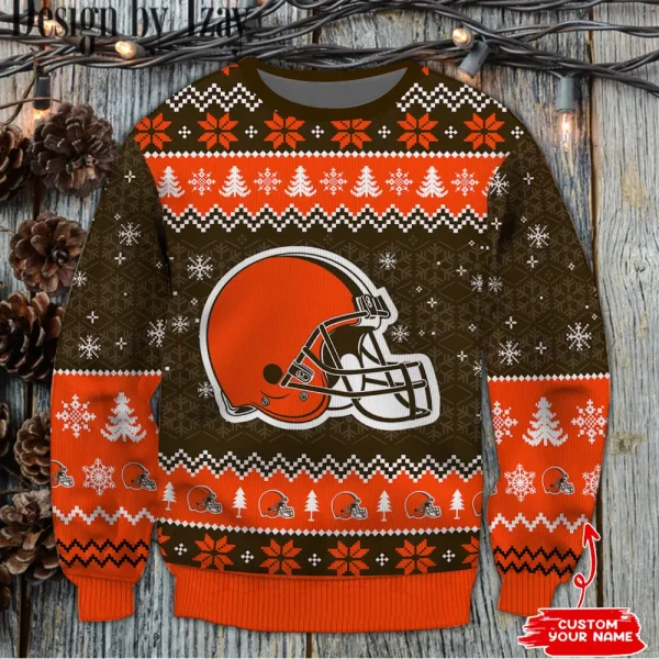 Cleveland Browns NFL Ugly Christmas Woolen Sweaters BGSWT1320