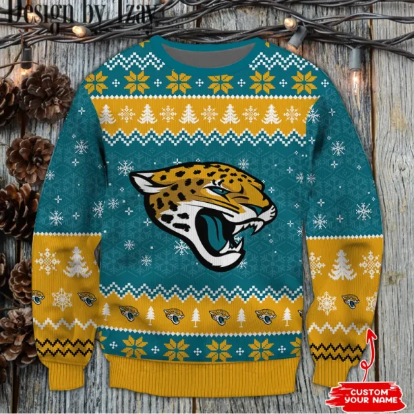 Jacksonville Jaguars NFL Ugly Christmas Woolen Sweaters BGSWT1327