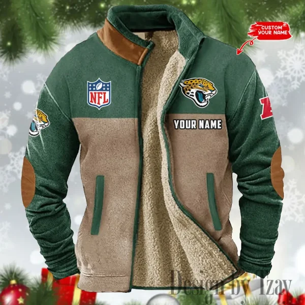 Jacksonville Jaguars Winter Tribal Vintage Jacket SPTWTVJ047 - Image 2