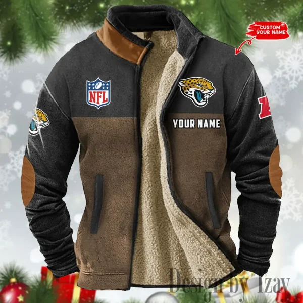 Jacksonville Jaguars Winter Tribal Vintage Jacket SPTWTVJ047 - Image 3