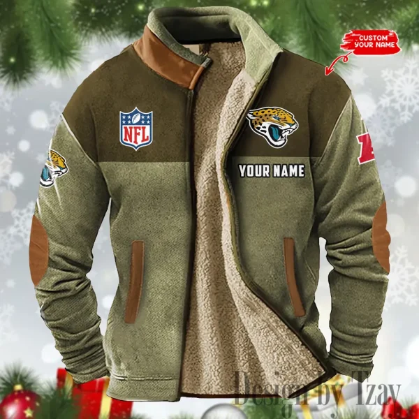 Jacksonville Jaguars Winter Tribal Vintage Jacket SPTWTVJ047 - Image 4