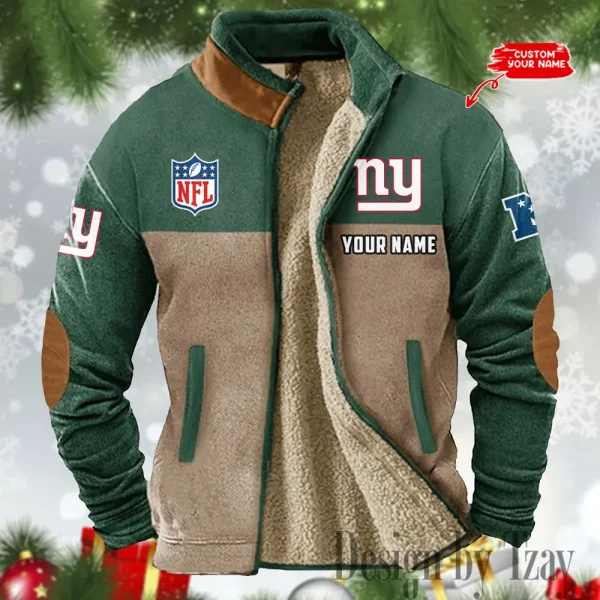 New York Giants Winter Tribal Vintage Jacket SPTWTVJ056 - Image 2