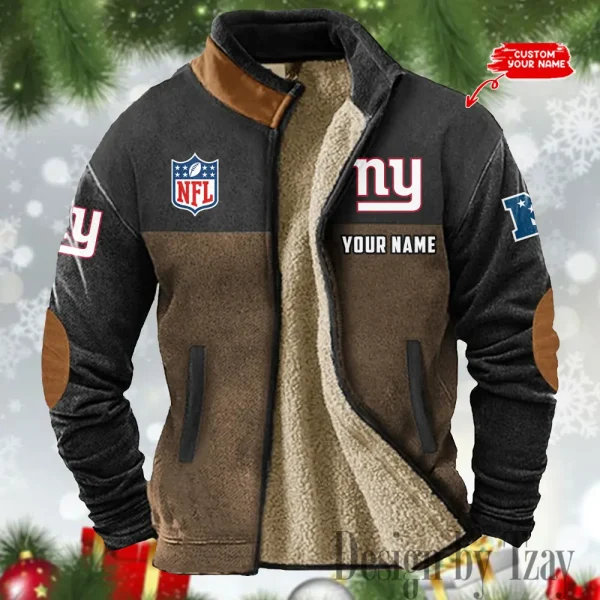 New York Giants Winter Tribal Vintage Jacket SPTWTVJ056 - Image 3