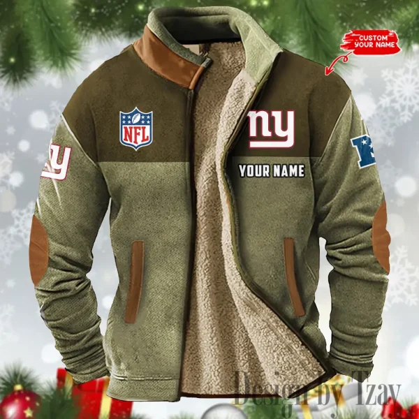 New York Giants Winter Tribal Vintage Jacket SPTWTVJ056 - Image 4