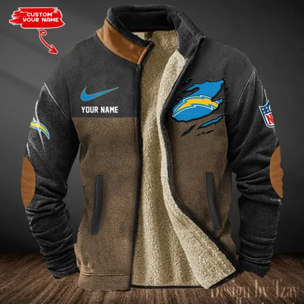 Los Angeles Chargers Winter Tribal Vintage Jacket SPTWTVJ082