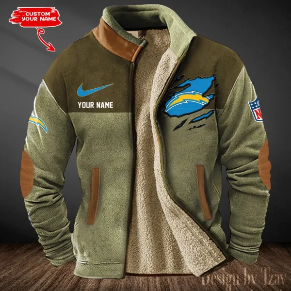 Los Angeles Chargers Winter Tribal Vintage Jacket SPTWTVJ082 - Image 3