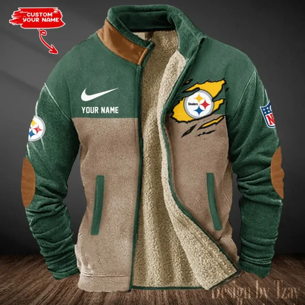 Pittsburgh Steelers Winter Tribal Vintage Jacket SPTWTVJ092 - Image 2