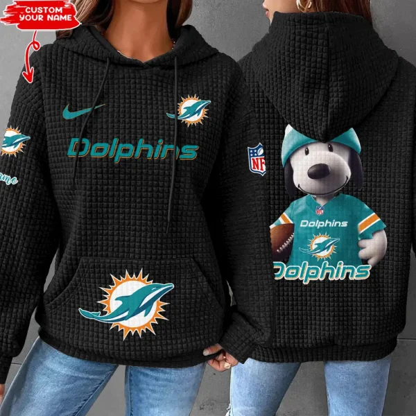 Miami Dolphins New Waffle Hoodies SPTNWH111 - Image 6