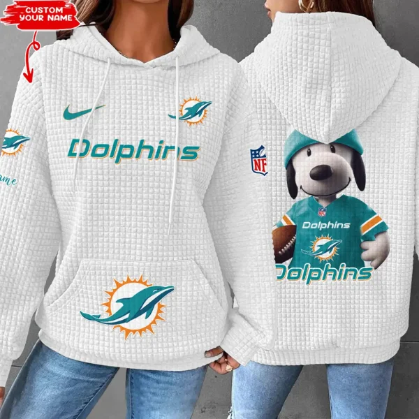 Miami Dolphins New Waffle Hoodies SPTNWH111 - Image 7