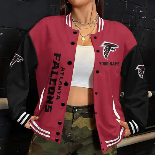 Atlanta Falcons Button Baseball Jacket SPTBBJACKET322