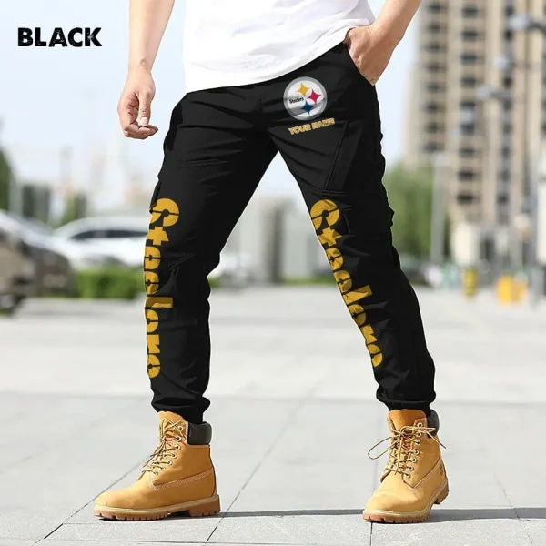 Pittsburgh Steelers Men Long Pants Custom Name SPTMLP027 - Image 4