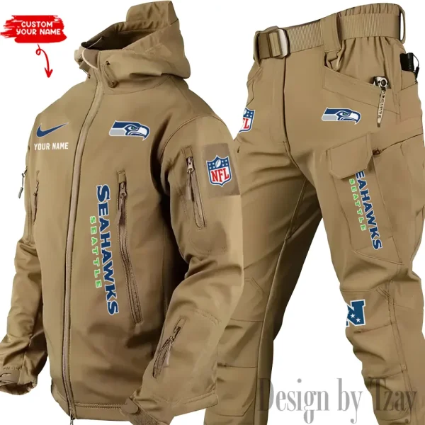 Seattle Seahawks Winter Jacket For Men SPTWSMOW029 - Image 3