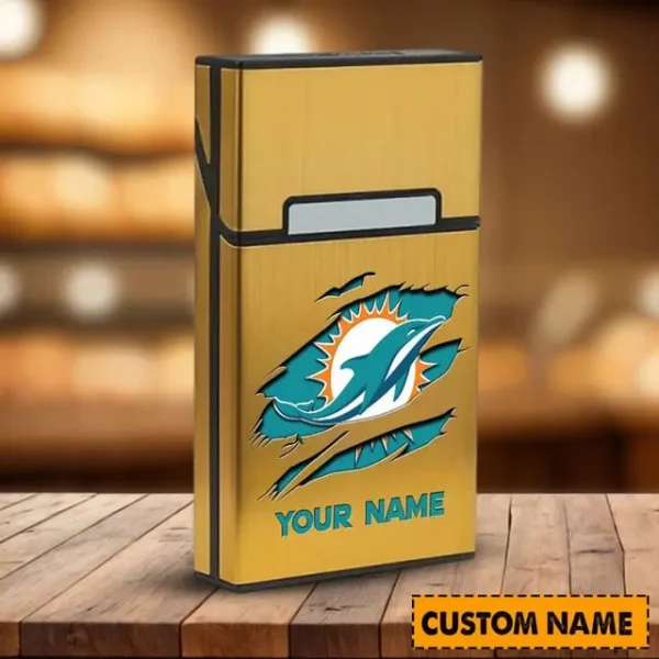 NFL Miami Dolphins Personalized Cigarette Case Cigarette Box For Fan - Limited Edition - Image 6