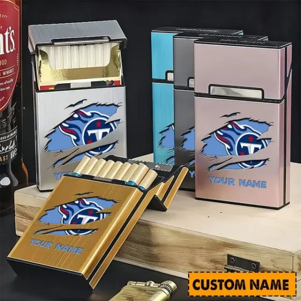 NFL Tennessee Titans Personalized Cigarette Case Cigarette Box For Fan - Limited Edition