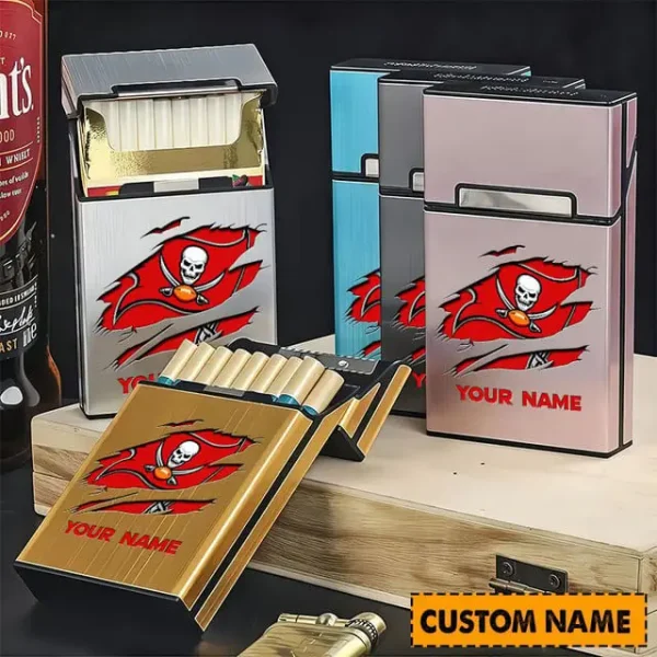 NFL Tampa Bay Buccaneers Personalized Cigarette Case Cigarette Box For Fan - Limited Edition