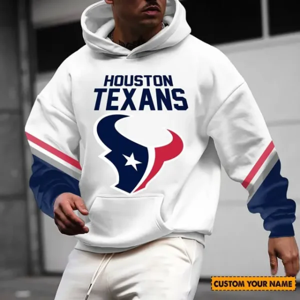 Houston Texans 3D Printed Pocket Pullover Hoodie For Fan AZHD576