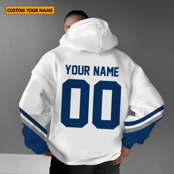 Indianapolis Colts 3D Printed Pocket Pullover Hoodie For Fan AZHD586 - Image 2