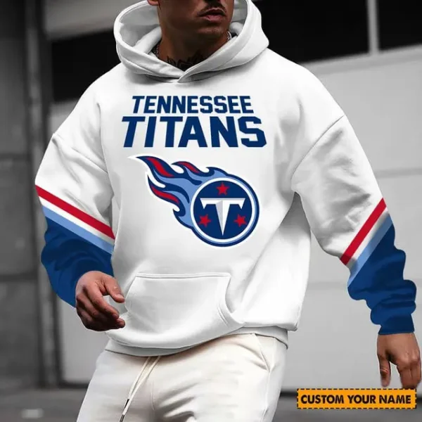 Tennessee Titans 3D Printed Pocket Pullover Hoodie For Fan AZHD589