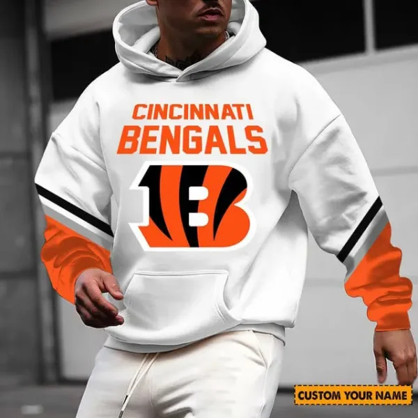 Cincinnati Bengals 3D Printed Pocket Pullover Hoodie For Fan AZHD595