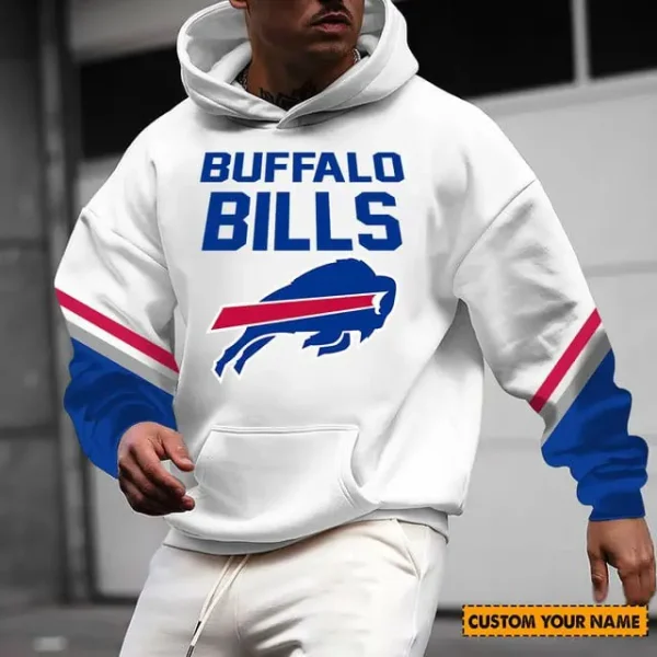 Buffalo Bills 3D Printed Pocket Pullover Hoodie For Fan AZHD597