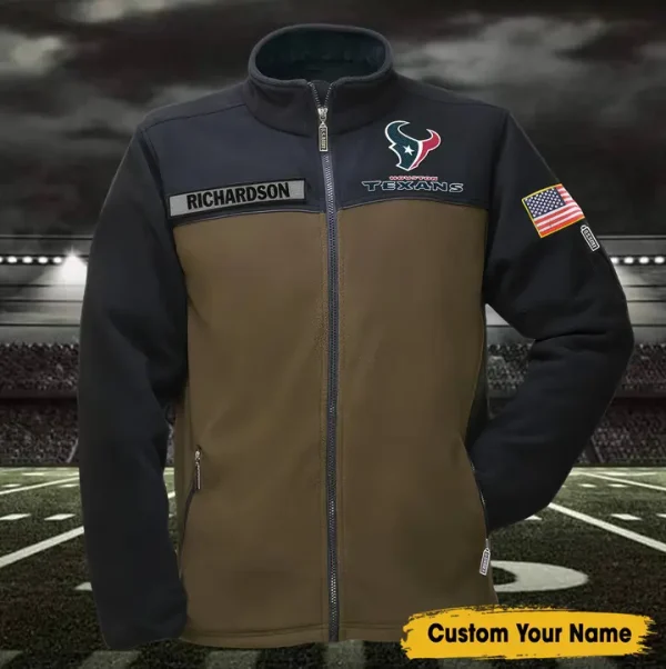 NFL Houston Texans Military Fleece Jackets SPTMFJ002