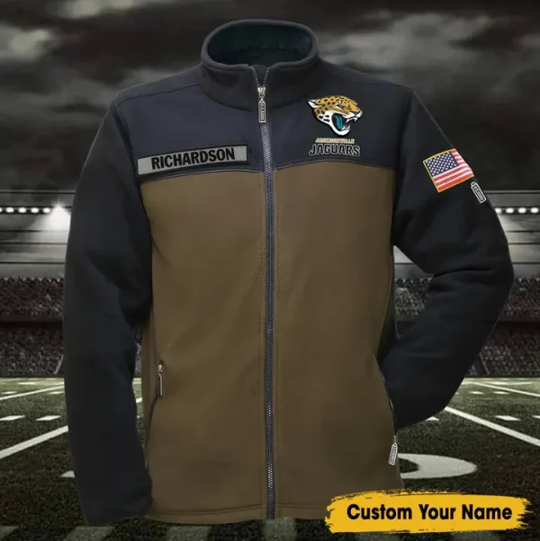 NFL Jacksonville Jaguars Military Fleece Jackets SPTMFJ004