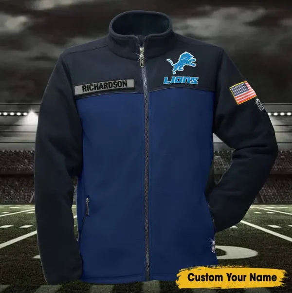 NFL Detroit Lions  Military Fleece Jackets SPTMFJ005