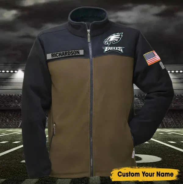 NFL Philadelphia Eagles Military Fleece Jackets SPTMFJ007 - Image 2