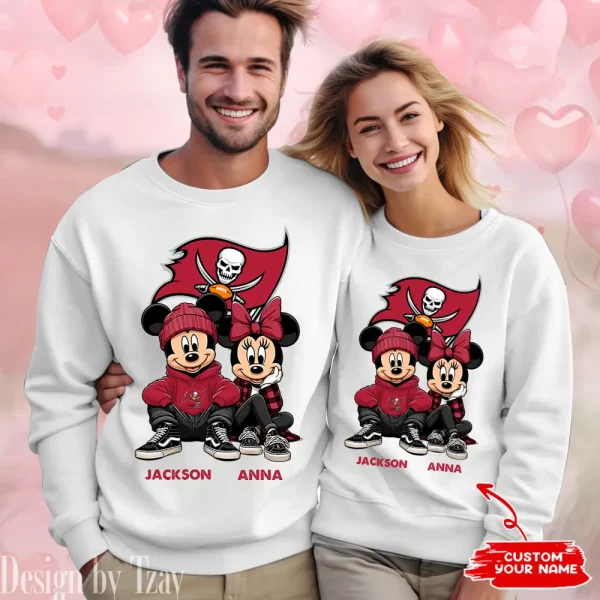 NFL Tampa Bay Buccaneers Couple Sweater Custom Any Name Gifts For Fan BGRSW445