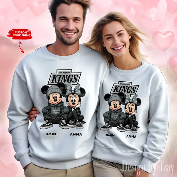 NHL Los Angeles Kings  Couple Sweater Custom Any Name Gifts For Fan BGRSW479