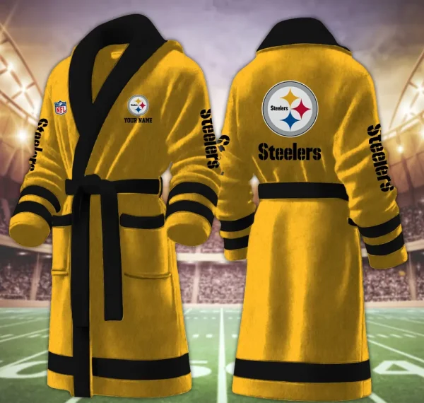 Pittsburgh Steelers Luxurious Comfort Meets Sporty Style Bathrobe