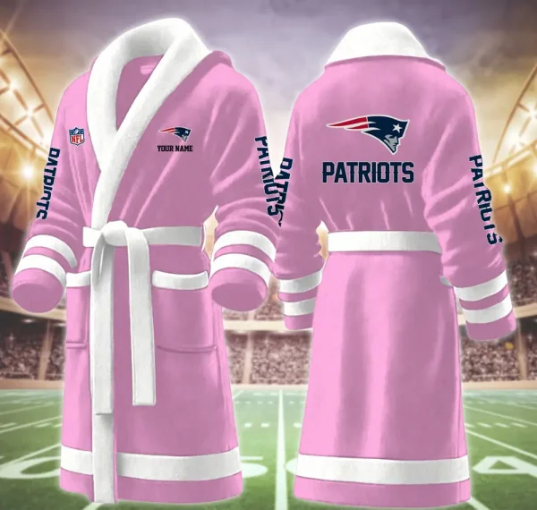 New England Patriots Luxurious Comfort Meets Sporty Style Bathrobe - Image 8