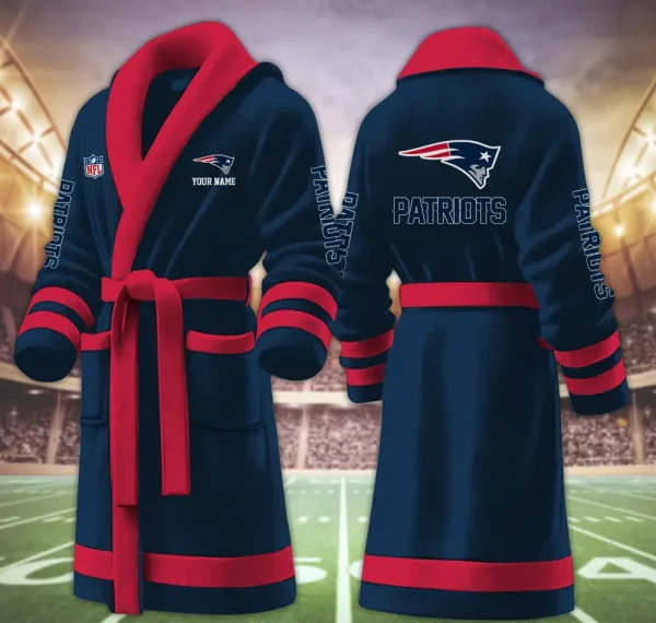 New England Patriots Luxurious Comfort Meets Sporty Style Bathrobe