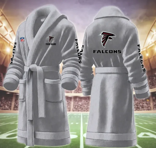 Atlanta Falcons Luxurious Comfort Meets Sporty Style Bathrobe - Image 4