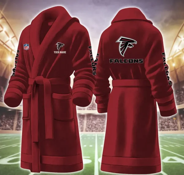 Atlanta Falcons Luxurious Comfort Meets Sporty Style Bathrobe - Image 5