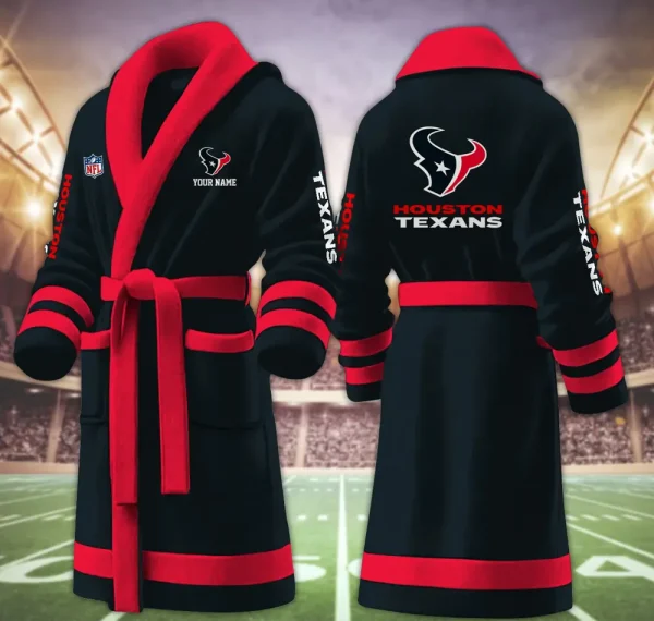 Houston Texans Luxurious Comfort Meets Sporty Style Bathrobe